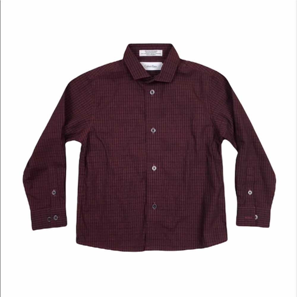 𝅺CALVIN Klein Boys Button Front Shirt